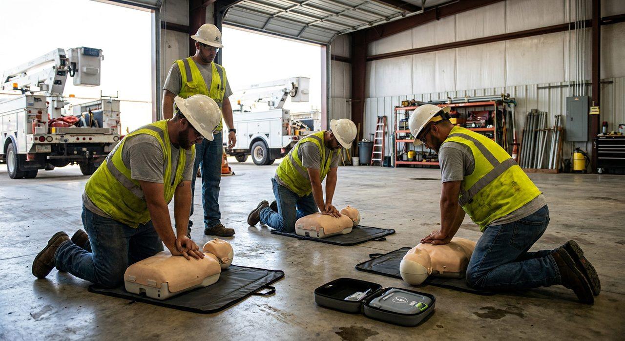 On-Site CPR and AED Training for Utility Companies - CPR-Professionals